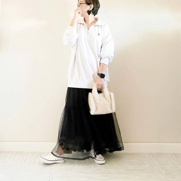 「秋冬」に愛用すること間違いなし！？【WEGO】「体型カバー」もできる”ハーフジッププルオーバー”