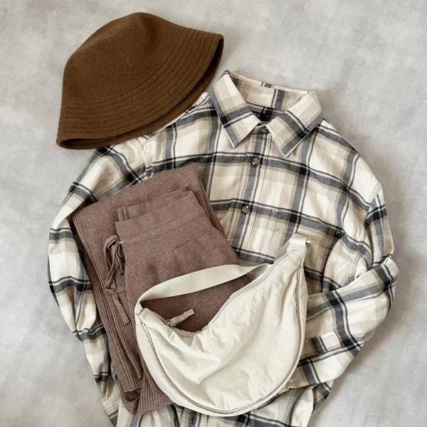 「色んな着方楽しめる」から「大活躍」【ユニクロ】”フランネルチェックシャツ”は必需品♡