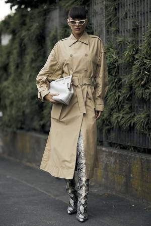 定番トレンチコートコーデは「小物テクニック」で見違える！【ストリートスナップ】