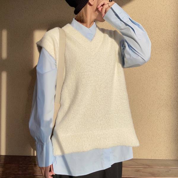 買うべき可愛さ！【しまむら】フェザーニットベストは高見えなのに”安心価格”すぎる…！