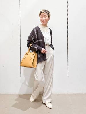 1枚で即、秋っぽ！【グローバルワーク】洗えるって最高♡「柄カーディガン」