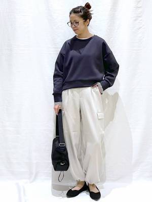 こりゃ人気なのも納得！【グローバルワーク】軽さと着心地抜群♡「上品見えスウェット」