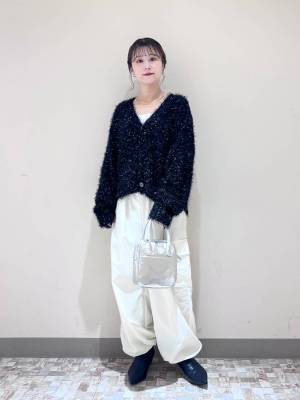 べ、別格じゃんッ!!【ローリーズファーム】上品ラメが可愛い♡「ニットカーディガン」