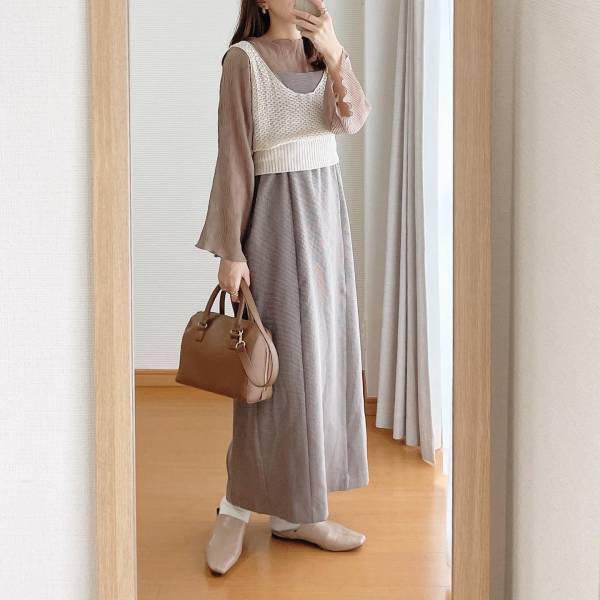 こーんなに着回せちゃう♡【ハニーズ】秋のスタメン服に決まり！「キャミワンピース」