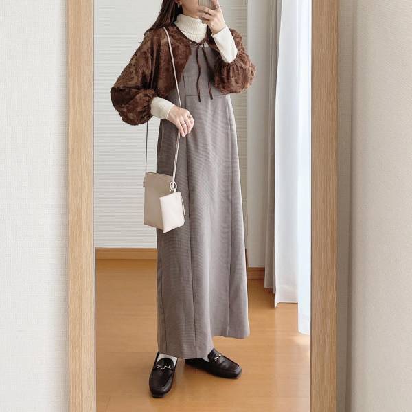 こーんなに着回せちゃう♡【ハニーズ】秋のスタメン服に決まり！「キャミワンピース」