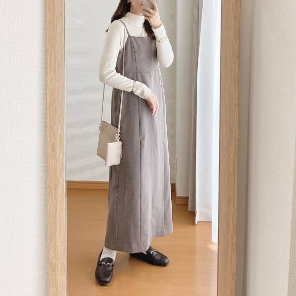 こーんなに着回せちゃう♡【ハニーズ】秋のスタメン服に決まり！「キャミワンピース」