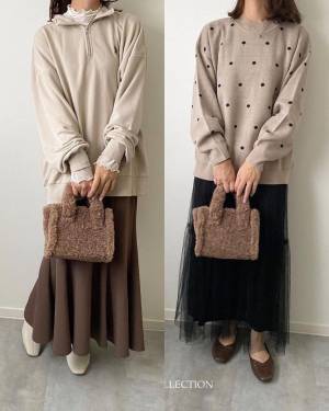 高レビューの理由、買って「納得」！！【GU】可愛すぎてつい「2色買い」”ボアバッグ”特集