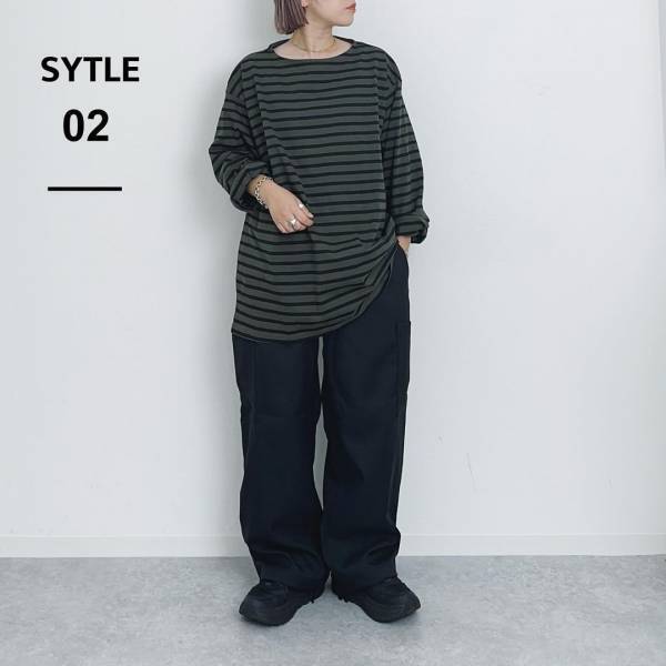 「狙ってた」コレ、ドンピシャだった！【無印良品】秋コーデに取り入れたい”ボーダーT×ワンピ”を発見！