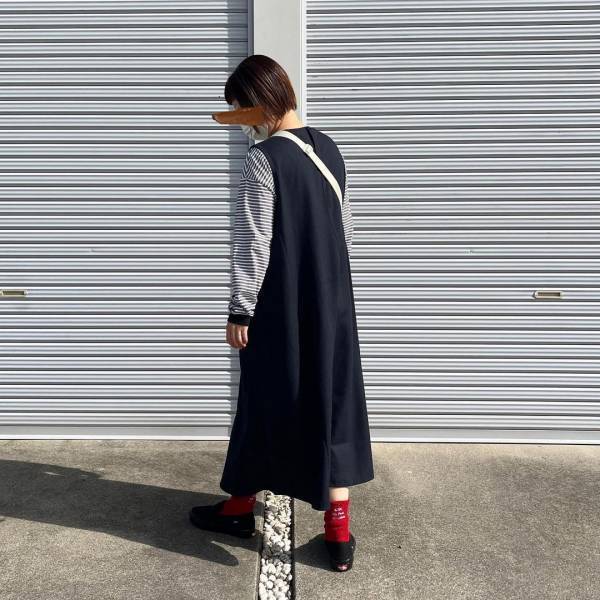 「狙ってた」コレ、ドンピシャだった！【無印良品】秋コーデに取り入れたい”ボーダーT×ワンピ”を発見！