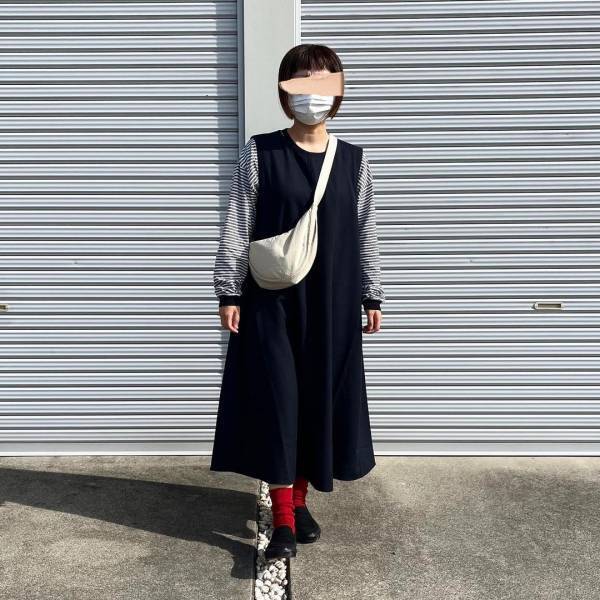 「狙ってた」コレ、ドンピシャだった！【無印良品】秋コーデに取り入れたい”ボーダーT×ワンピ”を発見！