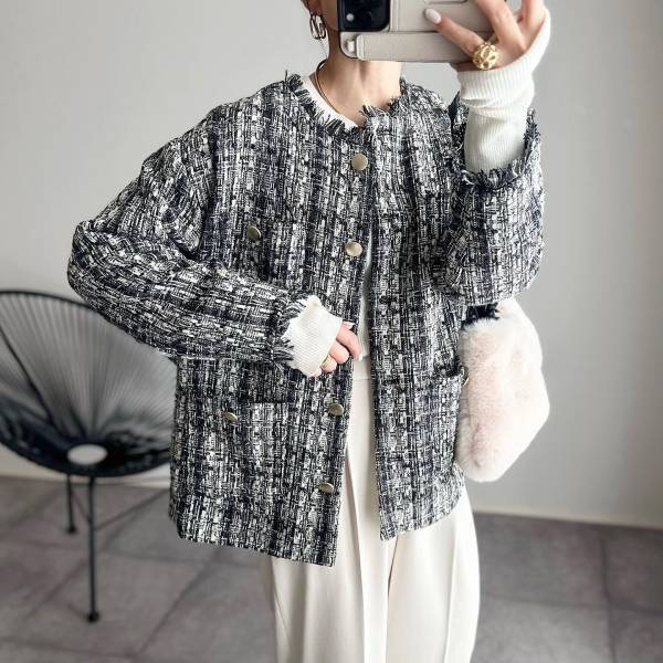 《万能だしほんと高見え！》【ユニクロ】着映え”ツイードジャケット”は着回し力も◎