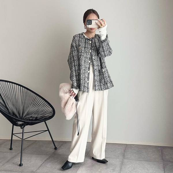 《万能だしほんと高見え！》【ユニクロ】着映え”ツイードジャケット”は着回し力も◎