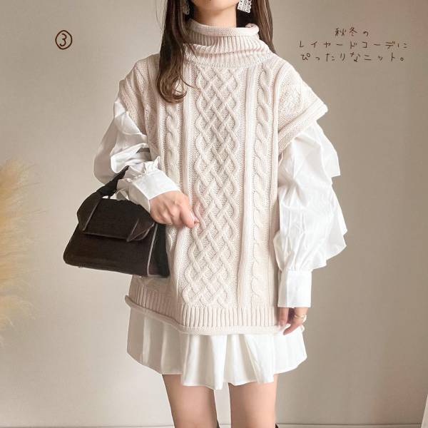 色味もデザインも完璧♡【GRL】お値段以上に優秀！「ニットトップス」