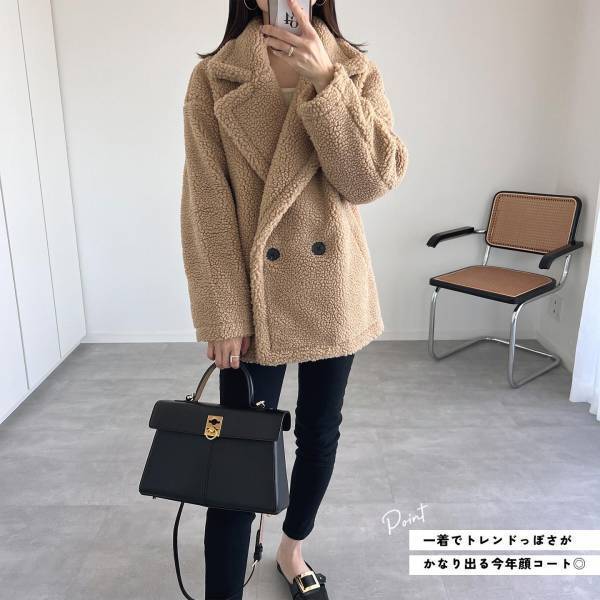 《コスパ良すぎ》「間違いなく大活躍の予感」【GU】クオリティ「すごい！！」“ボアコート”集