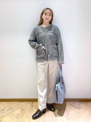 着るだけで上品見え！？【グローバルワーク】トレンド感満載♡「ツイードカーデ」
