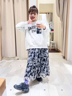 はあ、本気で可愛い♡♡【グローバルワーク】一点投入で即サマ見え！「柄スカート」