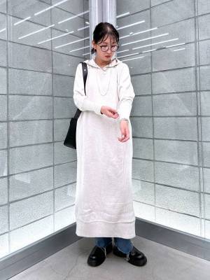 ハイ、1着で完成！！【JEANASIS】カジュアルで抜け感漂う♡「ニットワンピ」