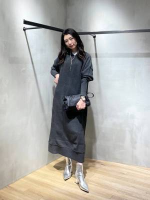 ハイ、1着で完成！！【JEANASIS】カジュアルで抜け感漂う♡「ニットワンピ」