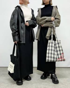 こりゃ感動ですッ!!（涙）【GU】着回し力、半端ない♡「フェイクレザーシャツ」