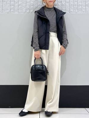 大活躍の予感♡【ローリーズファーム】さっと羽織ってオシャレ度UP！秋の「ダウンベスト」