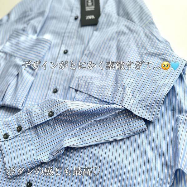 「それどこの？」って聞かれた♡♡【ZARA】「理想的」で「想像以上」“ブルーシャツ”が可愛い