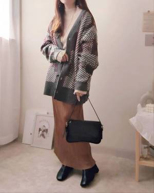 この秋冬押さえたい！コーデのワンポイントになる【柄カーディガン】♡