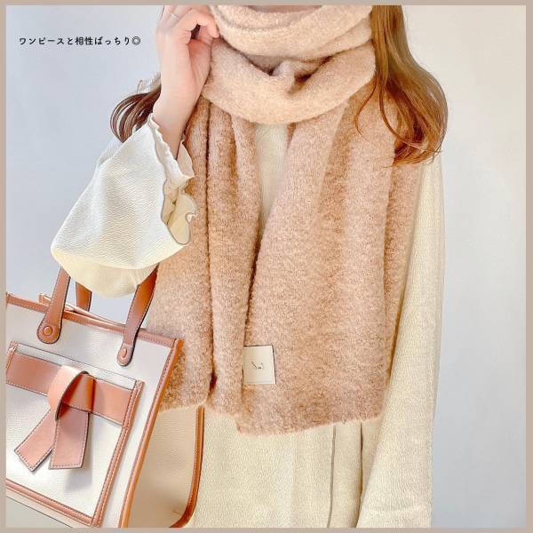 「驚異的な可愛さ」で迷わずイロチ買い♡【しまむら】どれも「お色たまりません」”新作マフラー”に感激