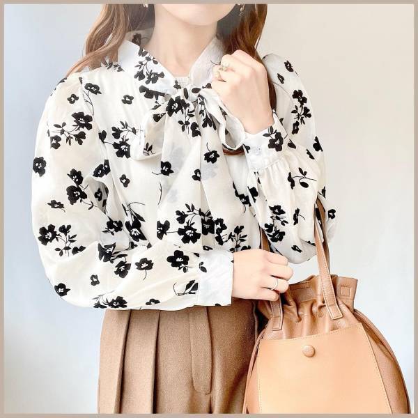 「とんでもなく高見え」でこれは買い！【しまむら】「大人可愛いが詰まった」”花柄ブラウス”4選