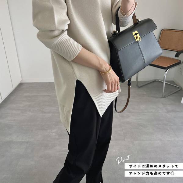 「ほーーーんと大好き」…♡「超体型カバー」【GU】”Vネックセーター”がモチモチでやみつきっっ