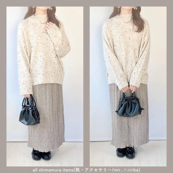 可愛いがダダ漏れかよッ！【しまむら】おしゃれセンス爆上がり♡「つぶつぶニット」