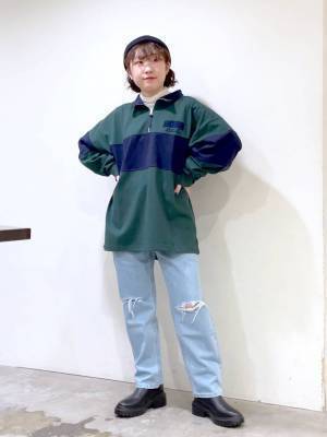 今季アツい！！【ハーフZIPスウェット 】で即旬コーデに♡