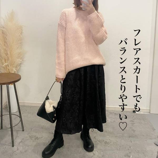 「大人ピンク」で「こなれた印象」に！【GU】「ちくちくしない」”セーター”がいい！