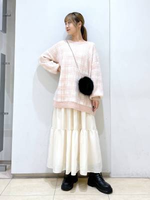 “あざと可愛い”のお手本♡【Heather】1枚で即おしゃれ！「チュニックニット」