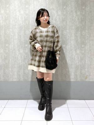 “あざと可愛い”のお手本♡【Heather】1枚で即おしゃれ！「チュニックニット」