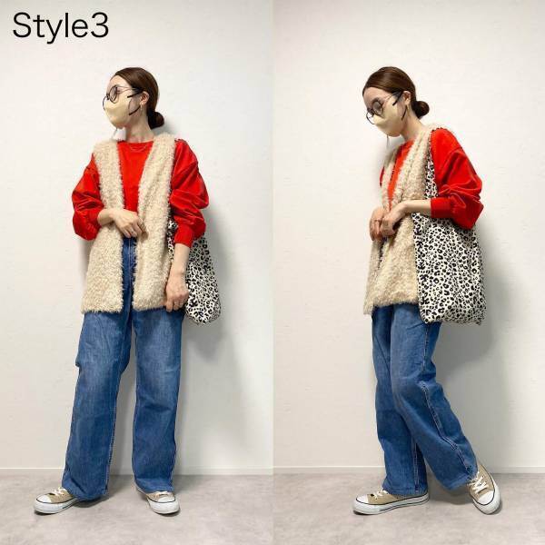 秋冬ニットは → 「赤」一択かも♡【しまむら】しまラーも激推し!!「赤ニット」