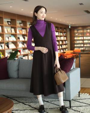 美シルエットに感動ッ！！【ユニクロ】オトナ女子におすすめ♡「ジャンパースカート」