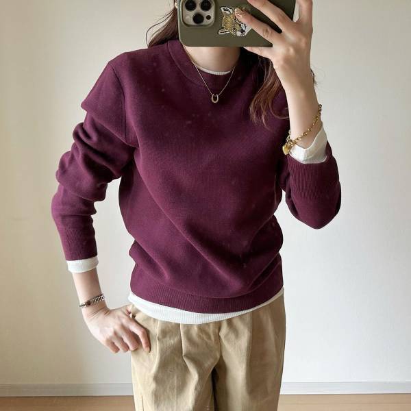 ＜SNSで話題沸騰中＞【ユニクロ】スウェット感覚で楽ちん♡「メンズセーター」