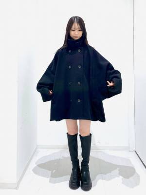 1枚でおしゃれ見え♡【Heather】ポンチョシルエットが可愛い♡「ケープコート」