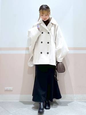 1枚でおしゃれ見え♡【Heather】ポンチョシルエットが可愛い♡「ケープコート」