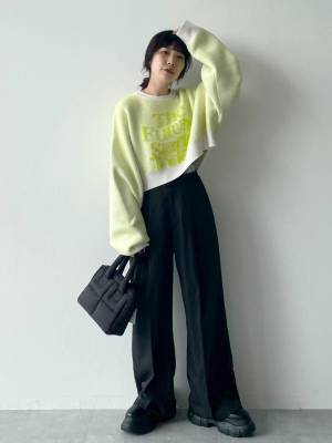 この秋冬、大活躍の予感！！【最旬ニット】カジュアルにも甘めにもなる♡「ロゴニット」