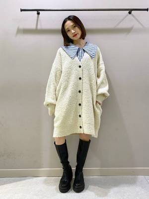 一軍候補に任命ッ♡♡【ローリーズファーム】ミニワンピにも使える！「ロングカーデ」