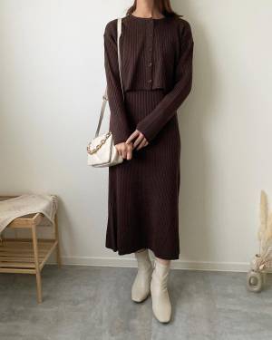 「楽× モテ」の最強服♡【ニットワンピ】が可愛い♡