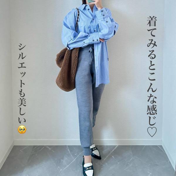 ＜禁断の全色買い＞【GU】「毎年買ってる」”ニットボトムス”は「楽ちん」なのに「かなり高見え」