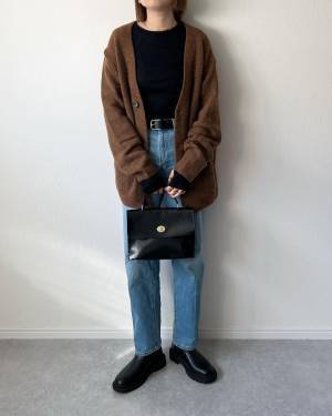 即「追加」購入したっ！「着心地も最高」♡【GU】「お気に入り」“こっくりブラウンカーデ”紹介