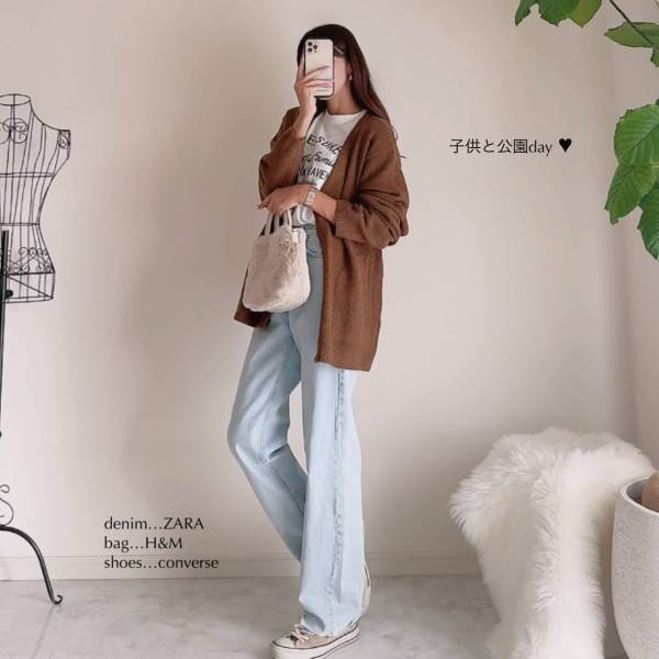 即「追加」購入したっ！「着心地も最高」♡【GU】「お気に入り」“こっくりブラウンカーデ”紹介