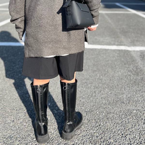 「見た目もお値段も可愛い」♡【SHEIN】の「大人コーデにおすすめ」”コスパロングブーツ”