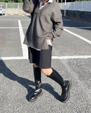 「見た目もお値段も可愛い」♡【SHEIN】の「大人コーデにおすすめ」”コスパロングブーツ”