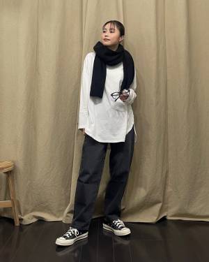 冬の「防寒＋オシャレ」がこれ一枚で！【ユニクロユー】「小顔効果」も期待♡”チャンキーストール”をGET