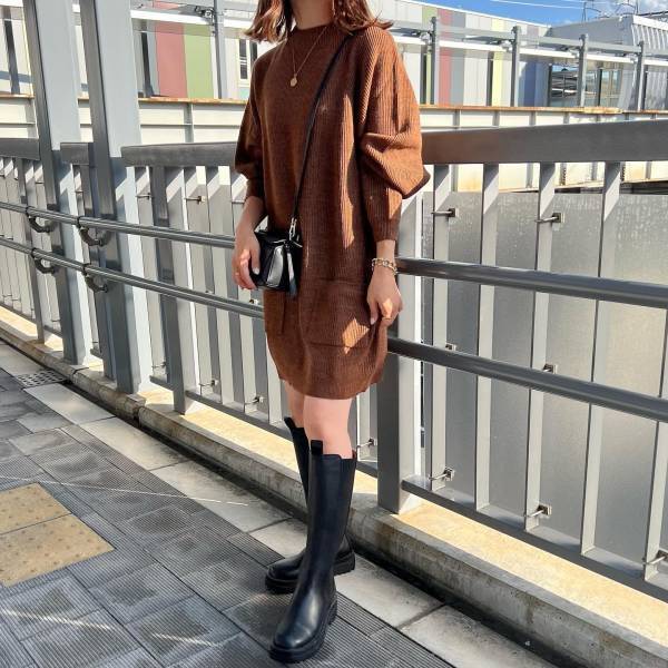 可愛さレベチだわ！！【ユニクロ】きれいめにもカジュアルにも◎「大人っぽワンピ」