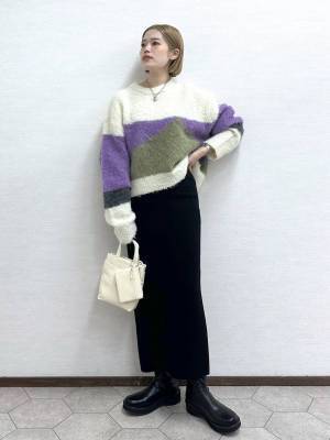 秋冬コーデを格上げ！【ローリーズファーム】はき心地抜群！「大人っぽニットスカート」